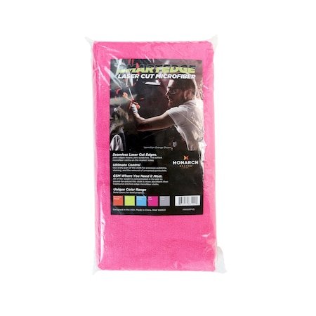 Monarch Smart Edge Microfiber Cleaning Cloth 16x16 Pink - 12 Pack M915101P-EL